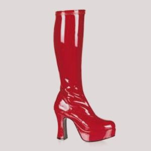 Size 14 Red Hot Platform Boots
